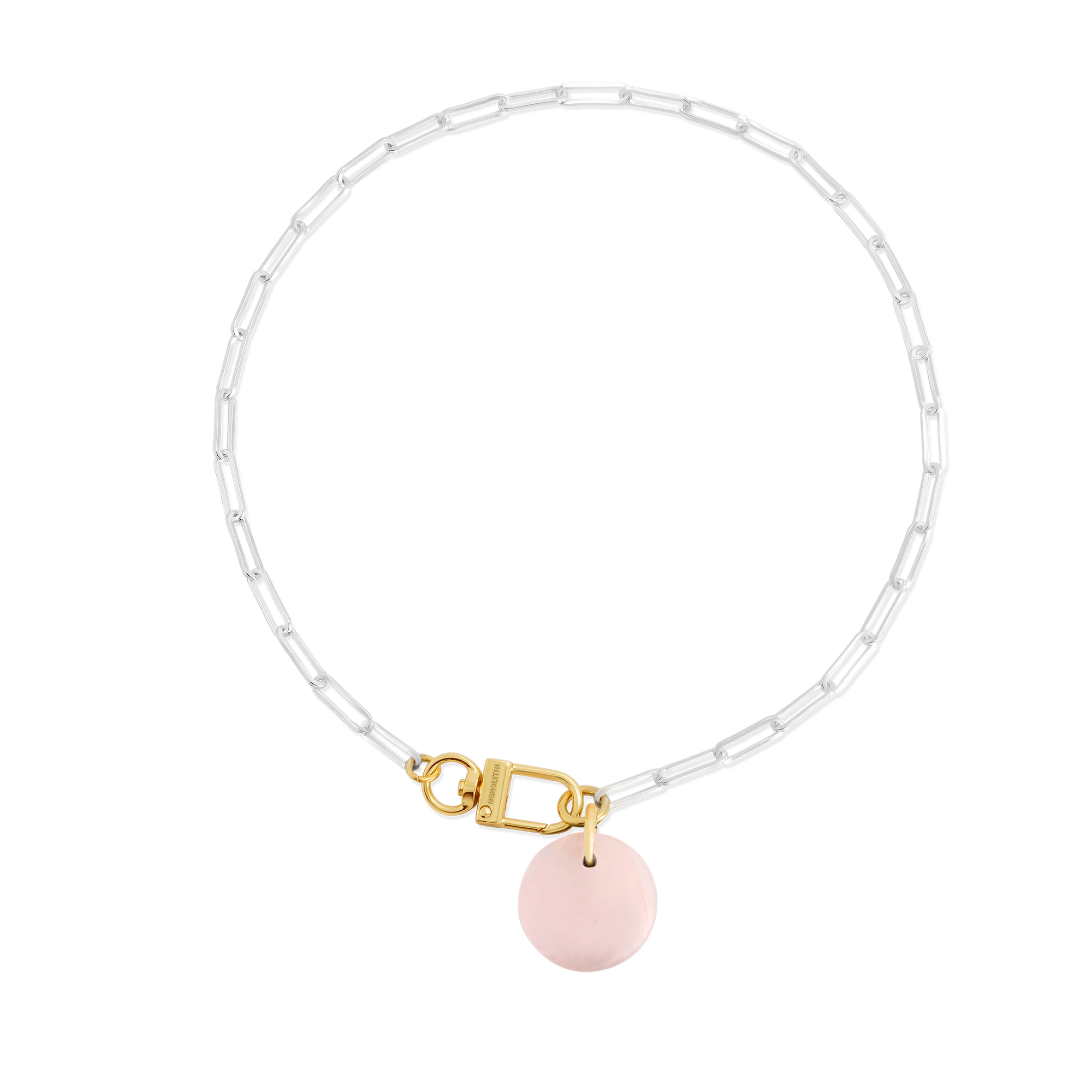 Necklace Cabochon Rose Quartz - Tadao