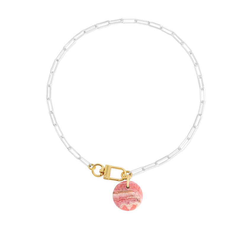 Collier Cabochon Rhodocrosite - Tadao