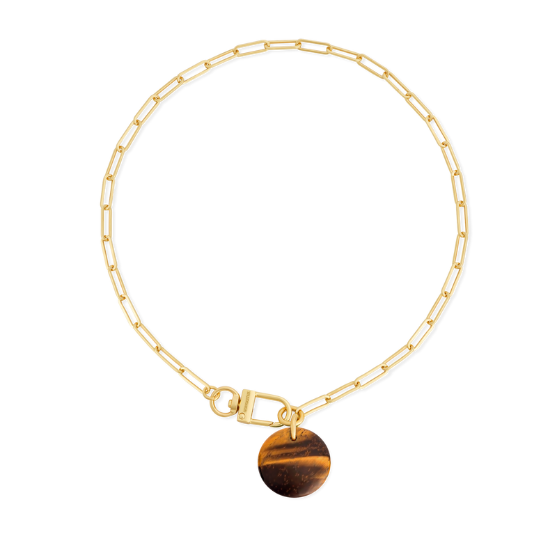 Collier Cabochon Oeil de Tigre - Tadao