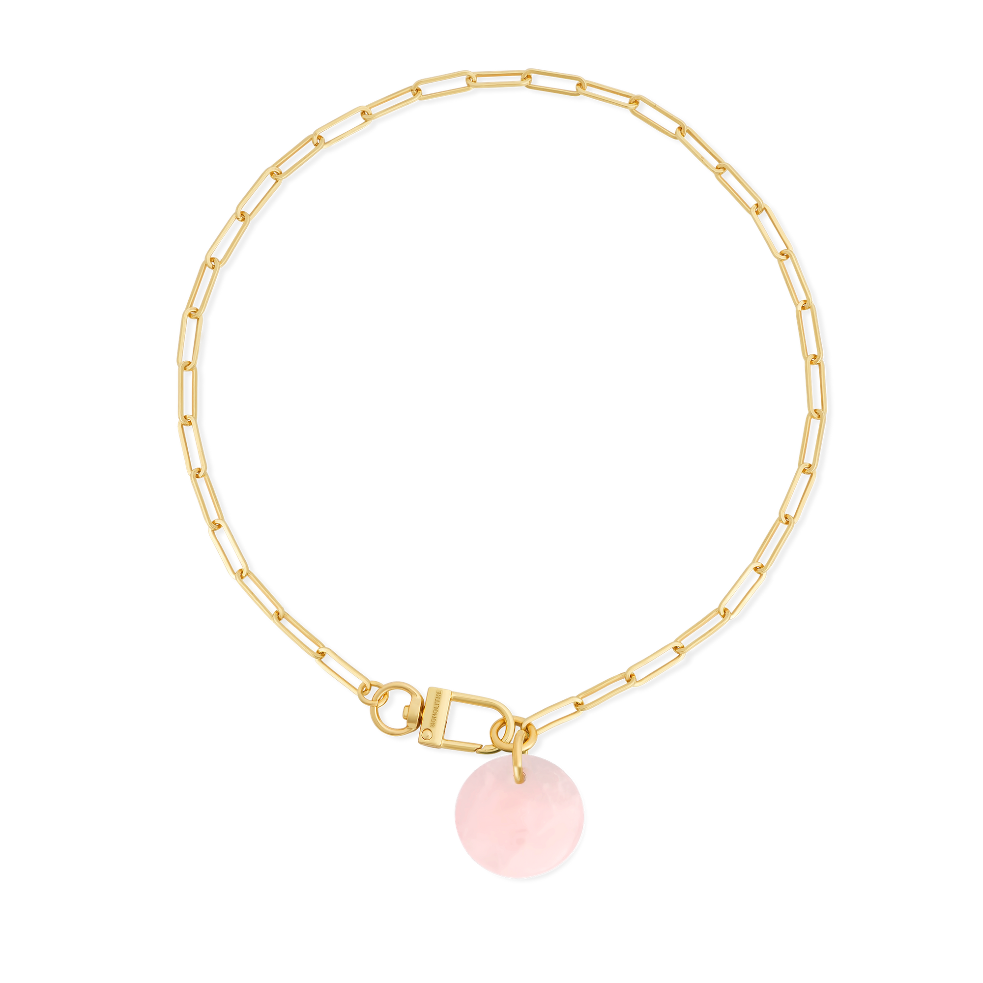 Necklace Cabochon Rose Quartz - Tadao