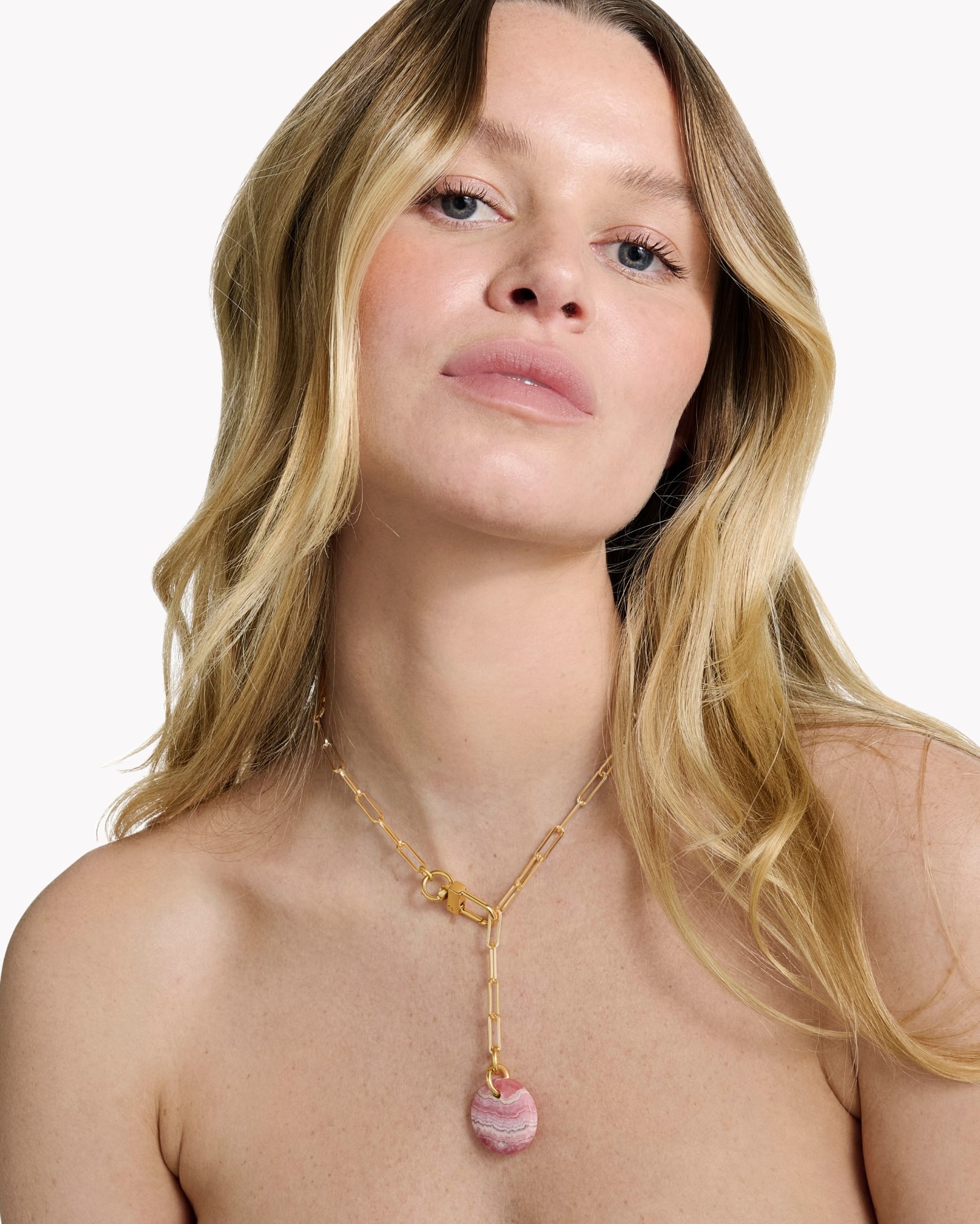Necklace Cabochon Rhodocrosite - Tadao