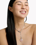 Necklace Cabochon Rose Quartz - Tadao